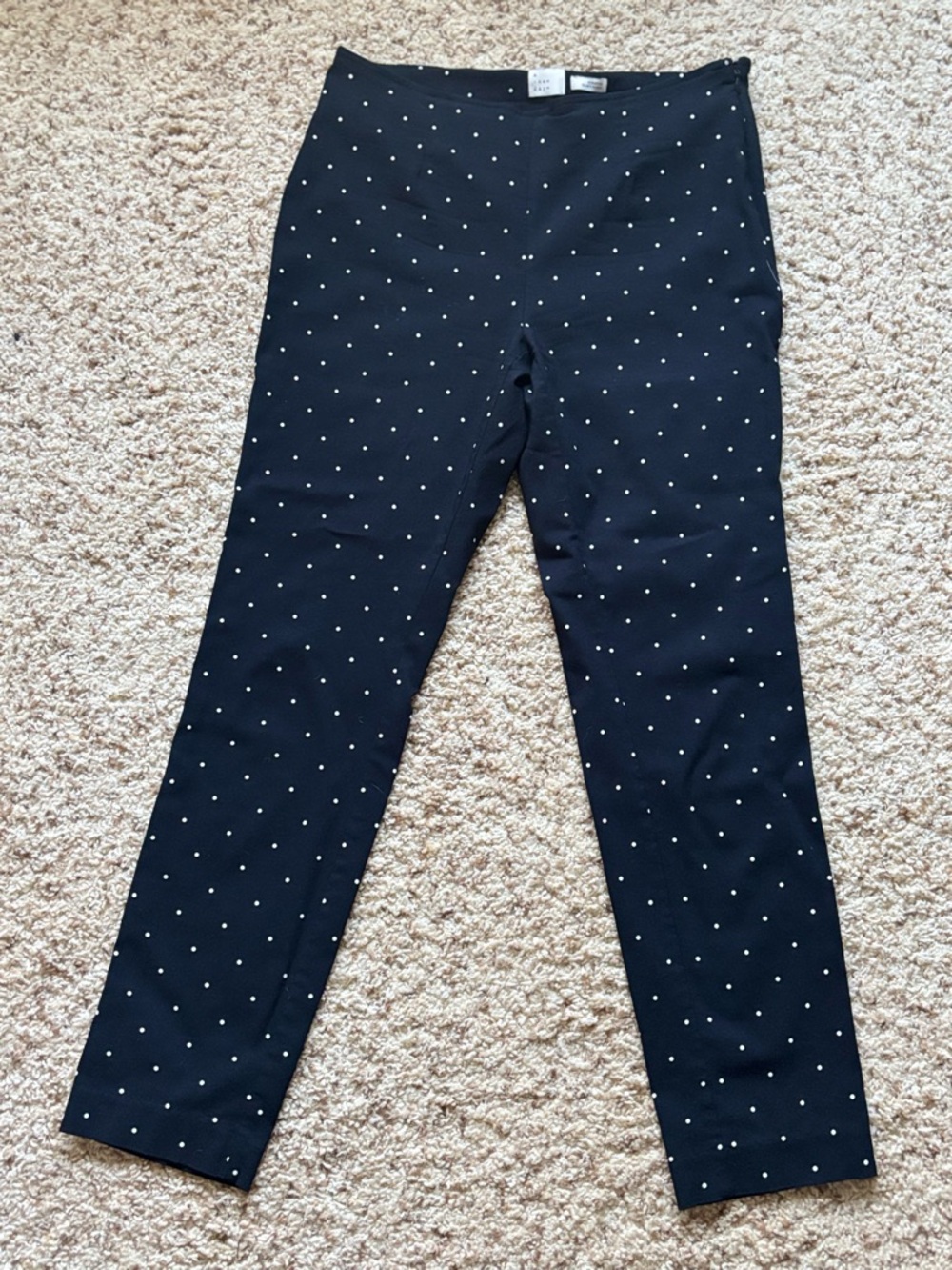 Women’s Black Polka Dot Stretch Pants